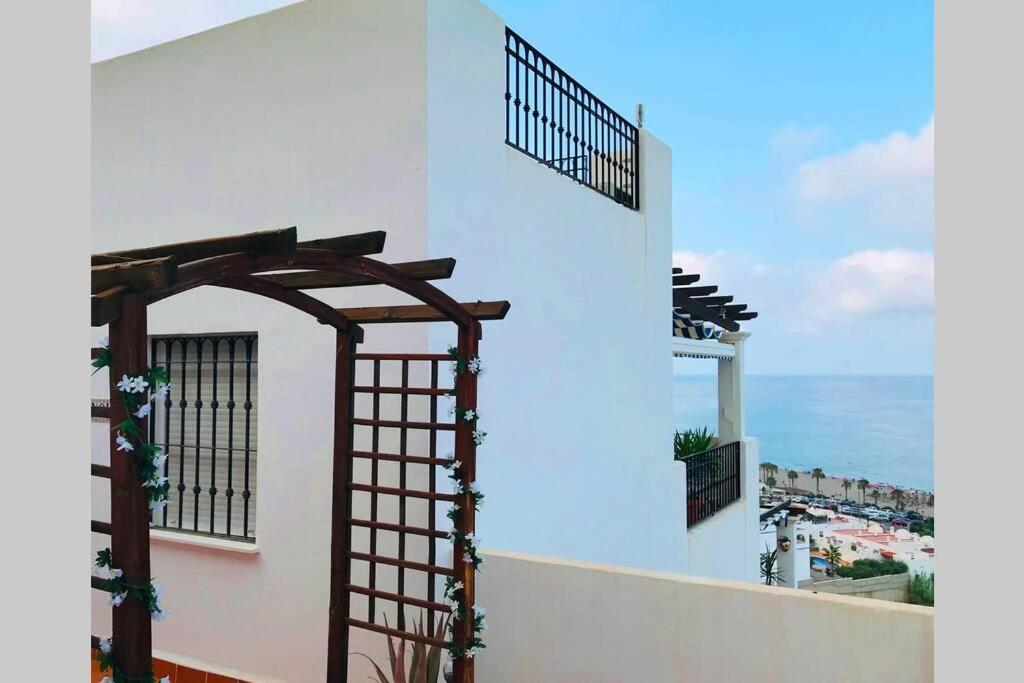 Penthouse With Large Terrace And Roof Solarium, With Amazing Sea Views Apartment Mojacar Luaran gambar